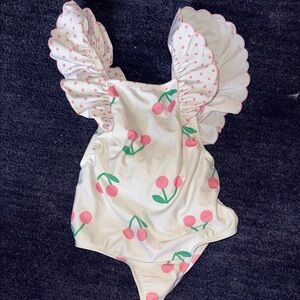Sal & Pimenta girls cherry swimsuit